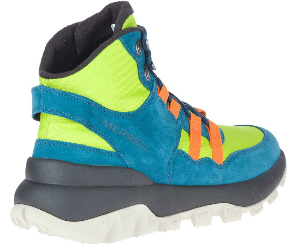 Merrell Støvler Herre - Atb Mid Polar Waterproof - Blå/Grøn - OFP372056